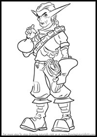 How to Draw Jinx from Jak and Daxter