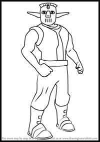 How to Draw Cutter from Jak and Daxter