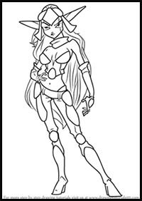 How to Draw Maia Acheron from Jak and Daxter