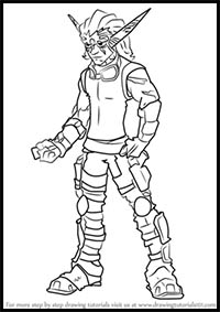 How to Draw Torn from Jak and Daxter