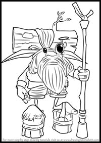 How to Draw Samos the Sage from Jak and Daxter