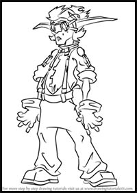 How to Draw Vin from Jak and Daxter