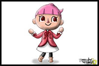 How to Draw a Girl from Animal Crossing
