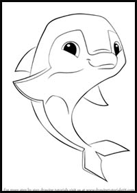 How to Draw Dolphin from Animal Jam