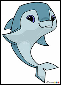 How to Draw Dolphin, Animal Jam