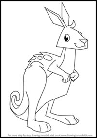 How to Draw Kangaroo from Animal Jam