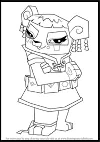 How to Draw Liza from Animal Jam