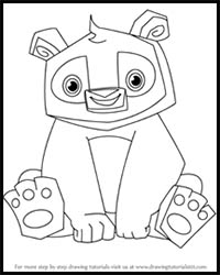 How to Draw Panda from Animal Jam