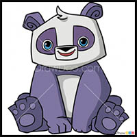 How to Draw Panda, Animal Jam