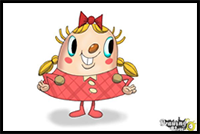 How to Draw Tiffi from Candy Crush