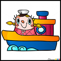 How to Draw Tiffi,  on Ship, Candy Crush