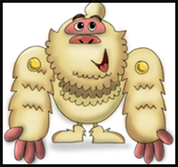 How to Draw Mr. Yeti from Candy Crush