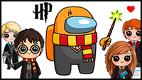 How to Draw AMONG US Crewmate | Harry Potter