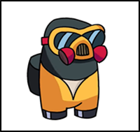 How to Draw Hazmat Crewmate | Among Us