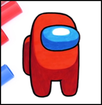 How to Draw Among Us Game Character