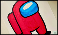 How to Draw AMONG US Characters the Easy Way