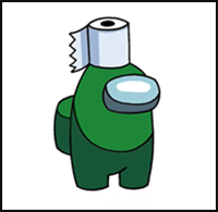 How to Draw Toilet Paper Crewmate | Among Us