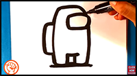 How to Draw Among Us Character - Easy Pictures to Draw