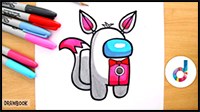 How to Draw AMONG US Funtime Foxy