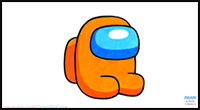 How to Draw AMONG US Mini Game Character