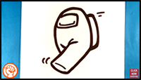 How to Draw Among Us Character - Running
