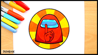 How to Draw AMONG US SHHHHHHH! Game Start Logo