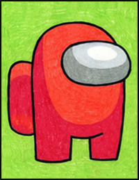 How to Draw an Among Us Crew Mate