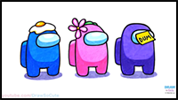 How to Draw AMONG US Crewmate or Imposter Hats