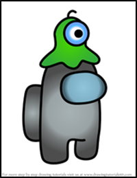 How to Draw Brain Slug from Among Us