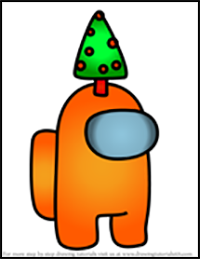 How to Draw Christmas Tree from Among Us