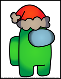 How to Draw Santa from Among Us