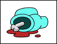 How to Draw Dead Crewmate | Among Us