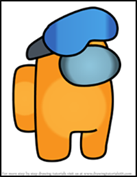 How to Draw Goggle from Among Us