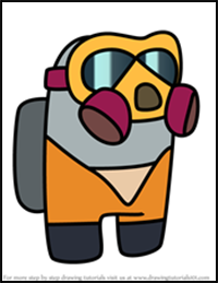 How to Draw Mask Hat from Among Us