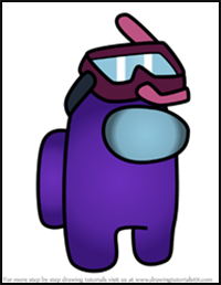 How to Draw Snorkeling Goggles from Among Us