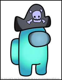 How to Draw Pirate from Among Us