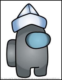 How to Draw Paper Hat from Among Us