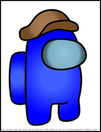 How to Draw Flat Cap from Among Us