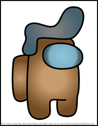 How to Draw Ducktail Hairstyle from Among Us