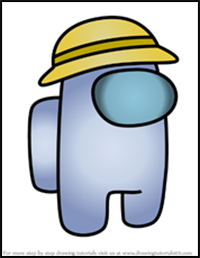 How to Draw Bucket Hat from Among Us
