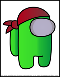 How to Draw Bandanna from Among Us