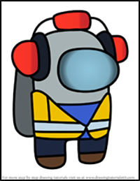 How to Draw Headphone from Among Us