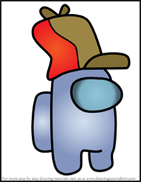 How to Draw Hunter's Hat from Among Us