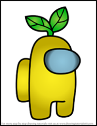 How to Draw Plant Hat from Among Us