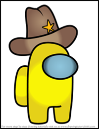 How to Draw Ten Gallon Hat from Among Us