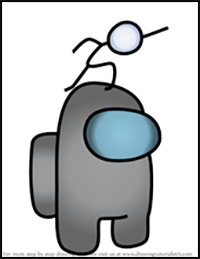 How to Draw Stickmin Hat from Among Us