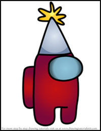 How to Draw Party Hat from Among Us