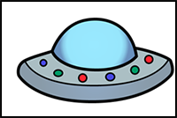 How to Draw UFO from Among Us