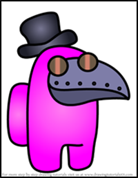 How to Draw Plague Doctor from Among Us