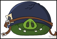 How to Draw Angry Birds Pig, Corporal Pig